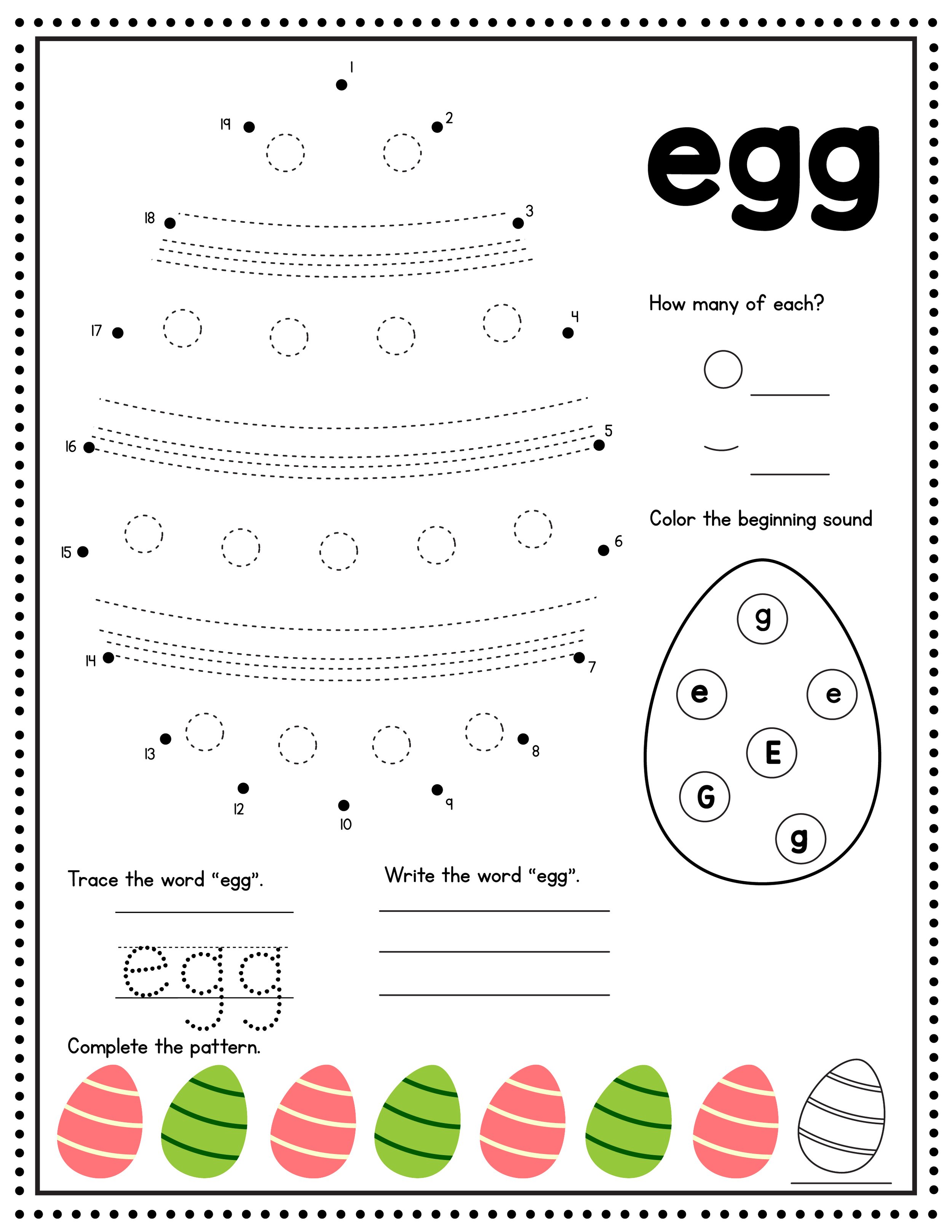 FREE Easter Activity Pages and Printables for Kids — xoxoerinsmith.com