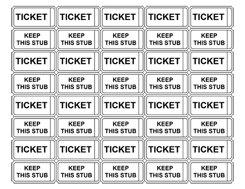 free easy printable raffle tickets