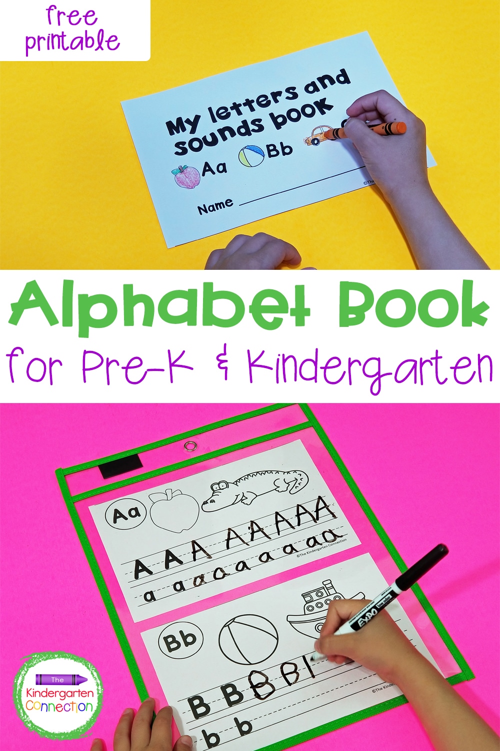 Free Alphabet Book - The Kindergarten Connection