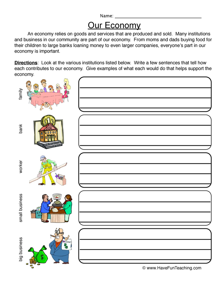 Economy Worksheet  