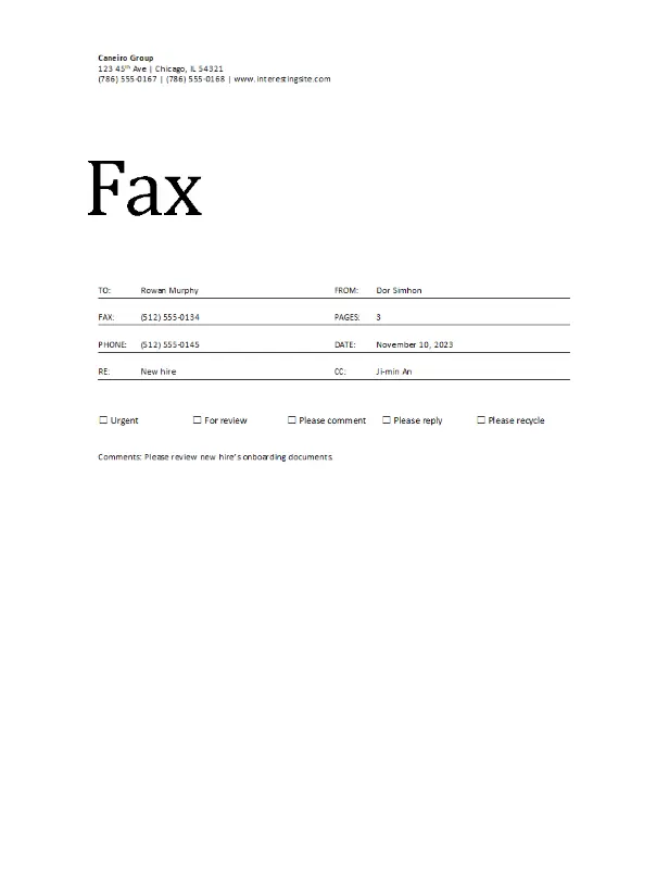 free editable printable fax cover sheet