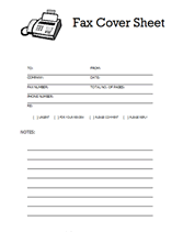 free editable printable fax cover sheet