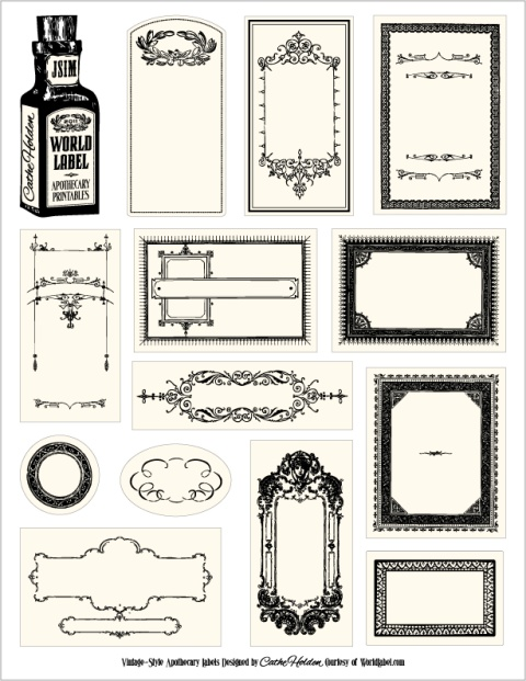 Bottle labels for your Apothecary Products | Free printable labels ...