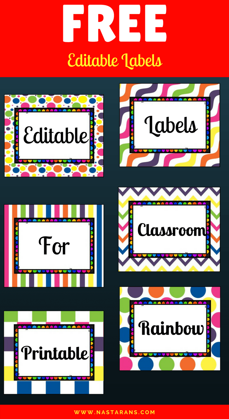 Free Printable And Editable Labels For Classroom Organization - Worksheets Library for Free Classroom Labels With Pictures Printable