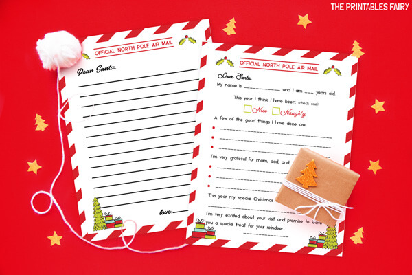 free editable printable letters from santa