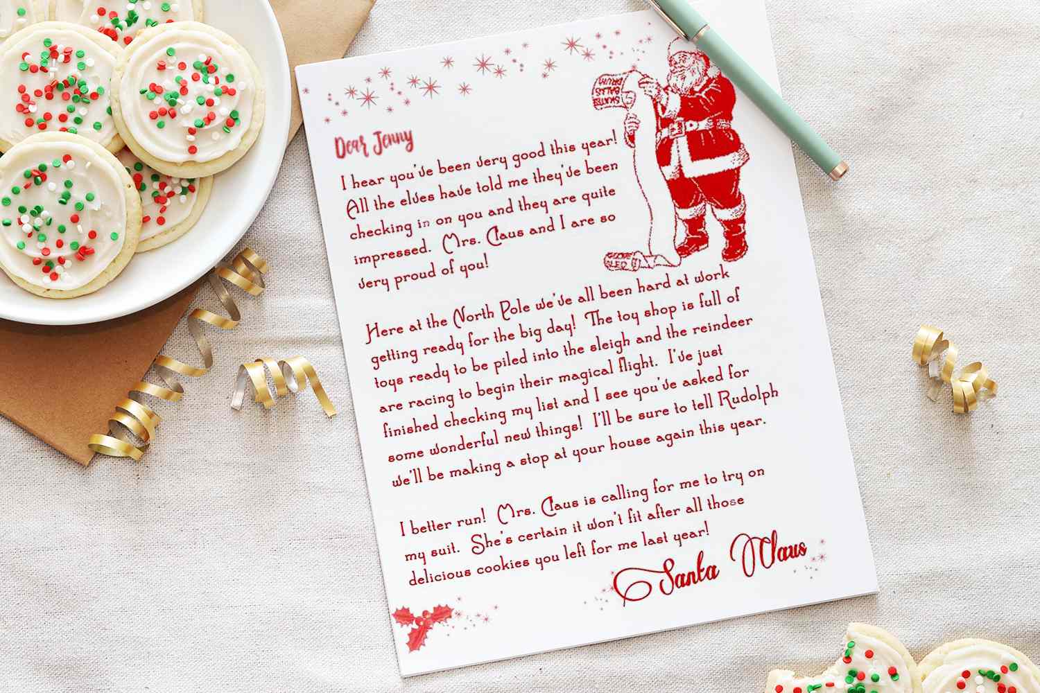 free editable printable letters from santa
