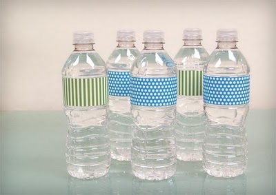 free editable printable water bottle labels