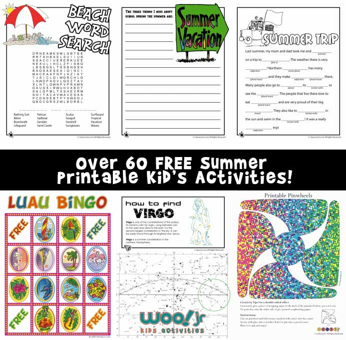 Summer Worksheets