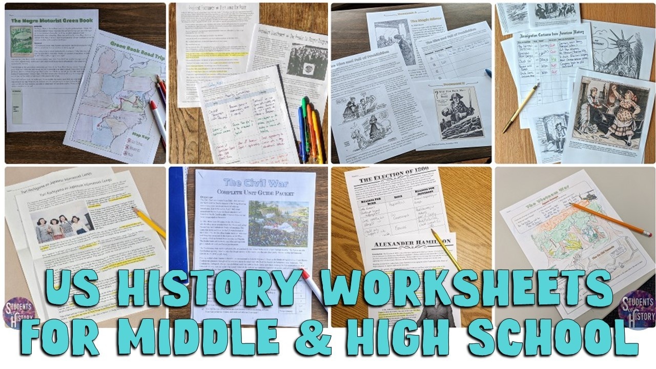 free educational worksheet for middle school