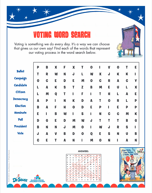 free election worksheet