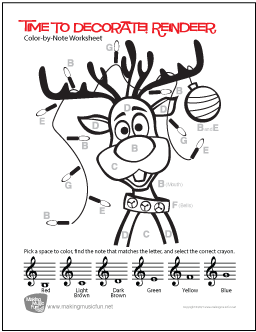 free elementary music worksheet