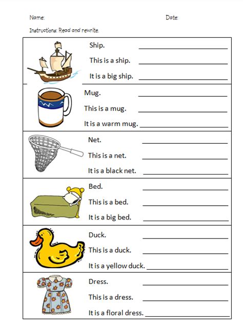 free english worksheet for grade 2