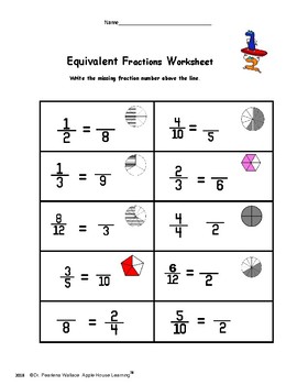 free equivalent fraction worksheet
