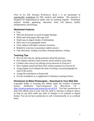 free esl worksheet for adults