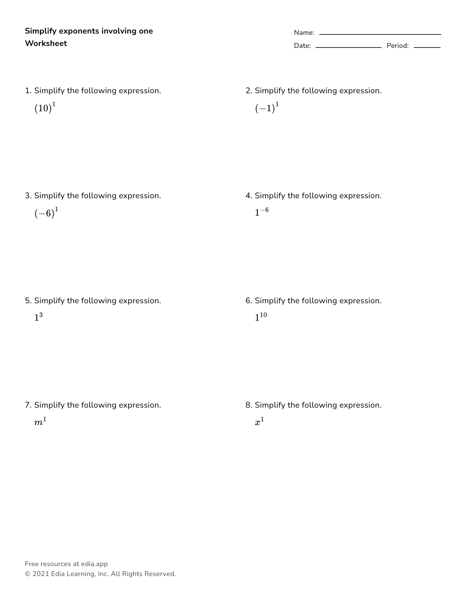 Edia | Free math homework in minutes