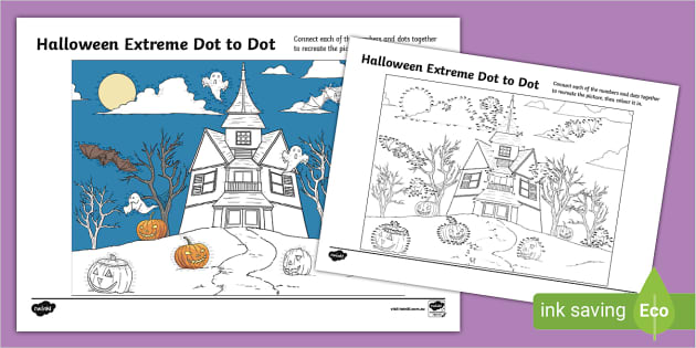 free extreme dot to dot printable worksheet
