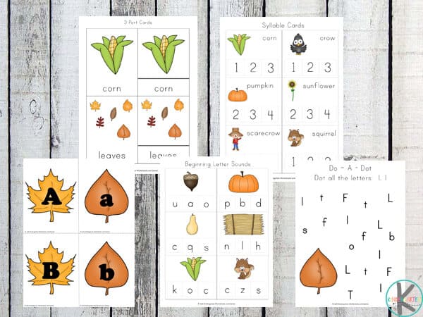 FREE Fall Printable Pack