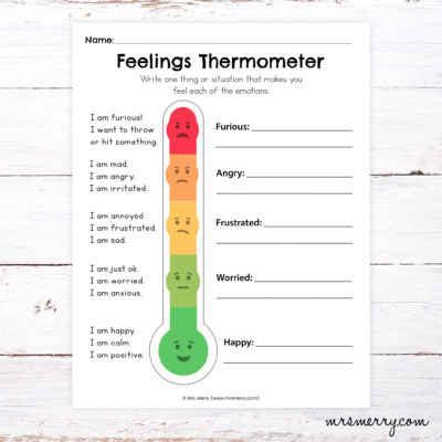 Feelings and Emotions Worksheets | Mrs. Merry