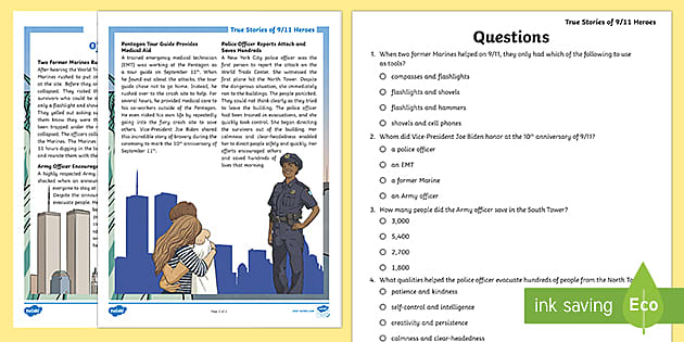 free fifth grade reading worksheet
