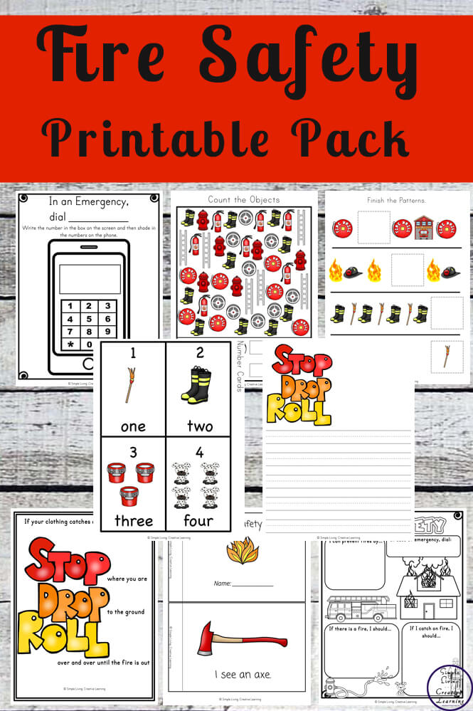 Fire Safety Printable Pack - Simple Living. Creative Learning