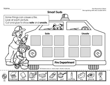 free fire safety worksheet