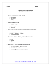 Reading Comprehension Worksheets 4th Grade