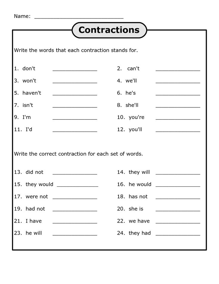 free fourth grade worksheet