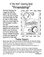 Friendships Activities, Worksheets, Printables, and Lesson Plans