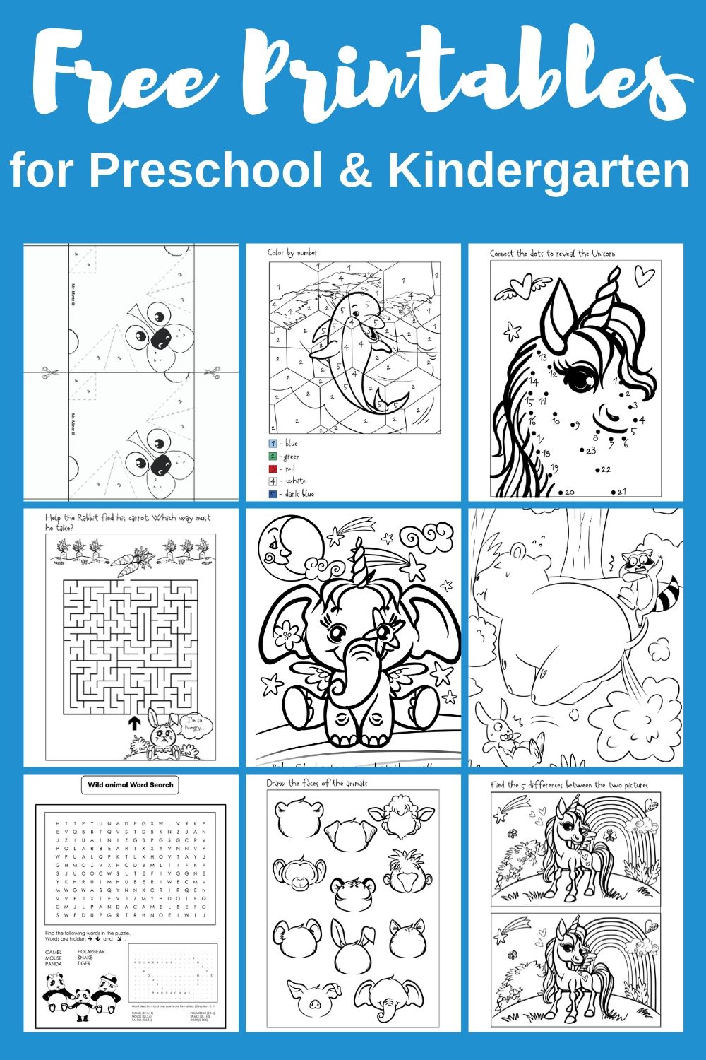 free fun worksheet for kids