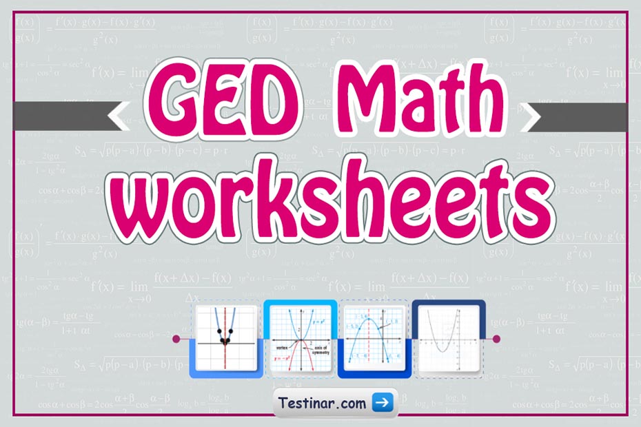 GED Math Worksheets: FREE &  Printable