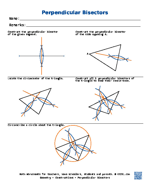 Free Geometry Worksheets for homeschoolers, students, parents and ...