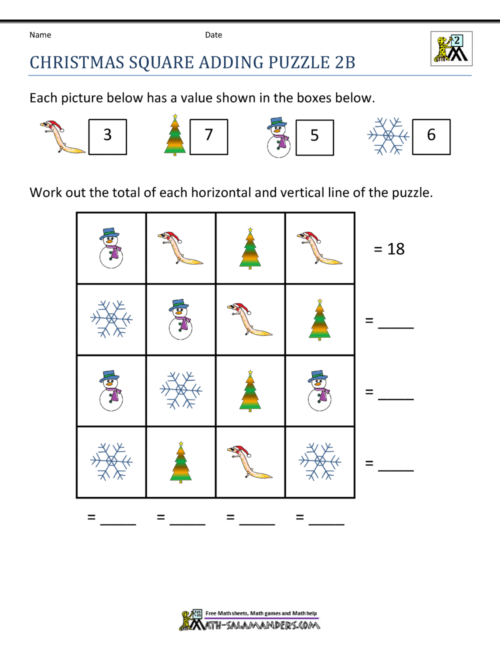 free grade 2 math worksheet