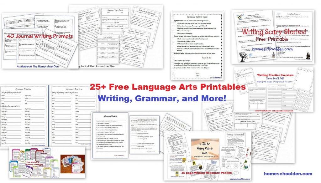 25+ Free Grammar and Writing Worksheets and Printables ...