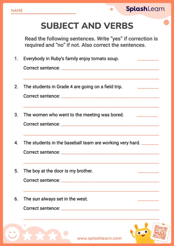 free grammar worksheet 4th grade