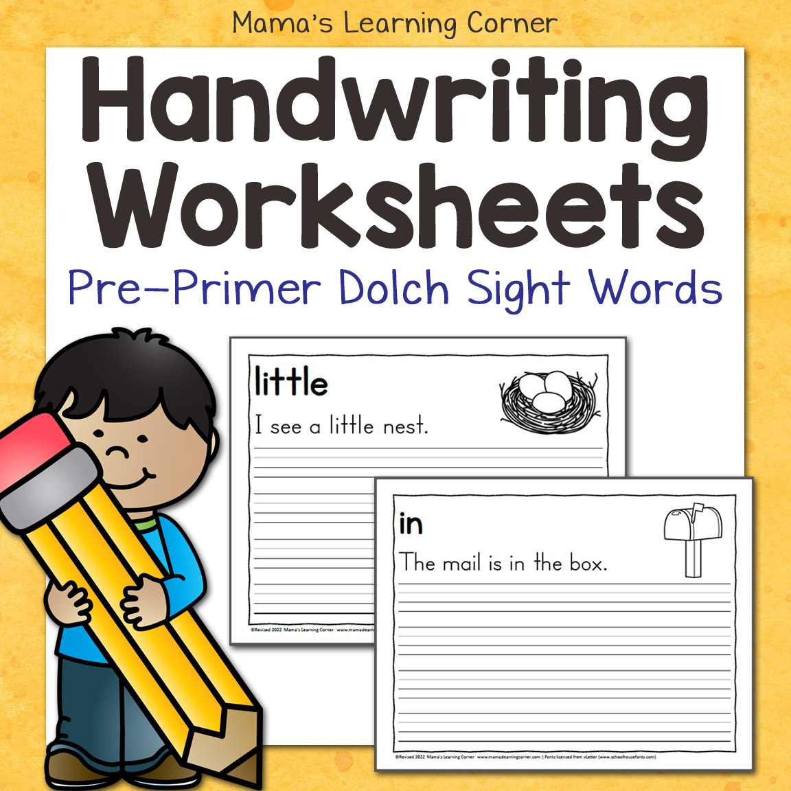 free handwriting worksheet for first grade