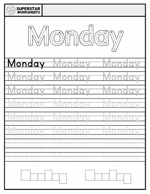 free handwriting worksheet kindergarten