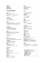 free high school english worksheet