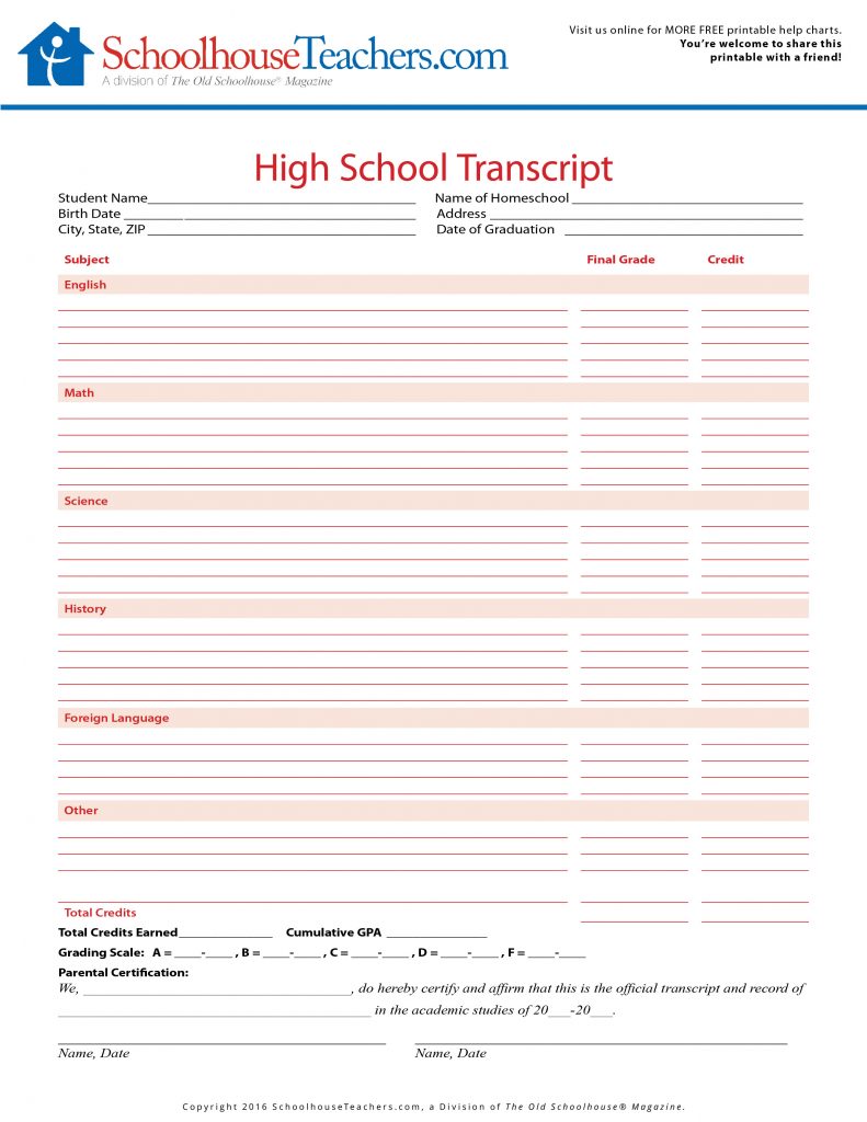 High School/College Prep Worksheets - SchoolhouseTeachers.com