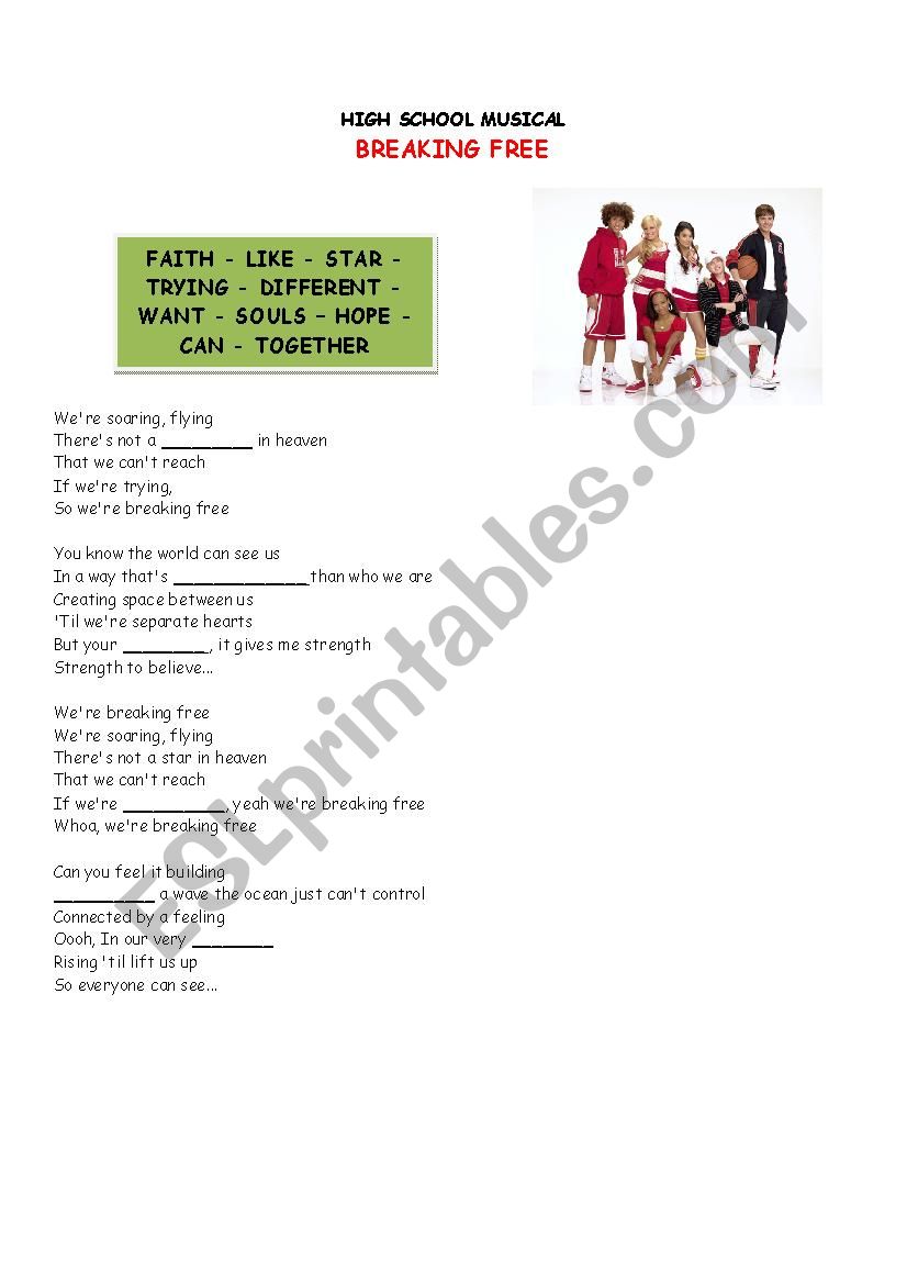 free high school worksheet