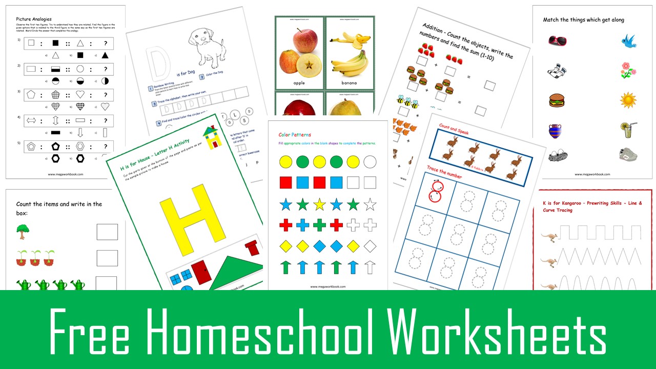 free homeschooling printable worksheet