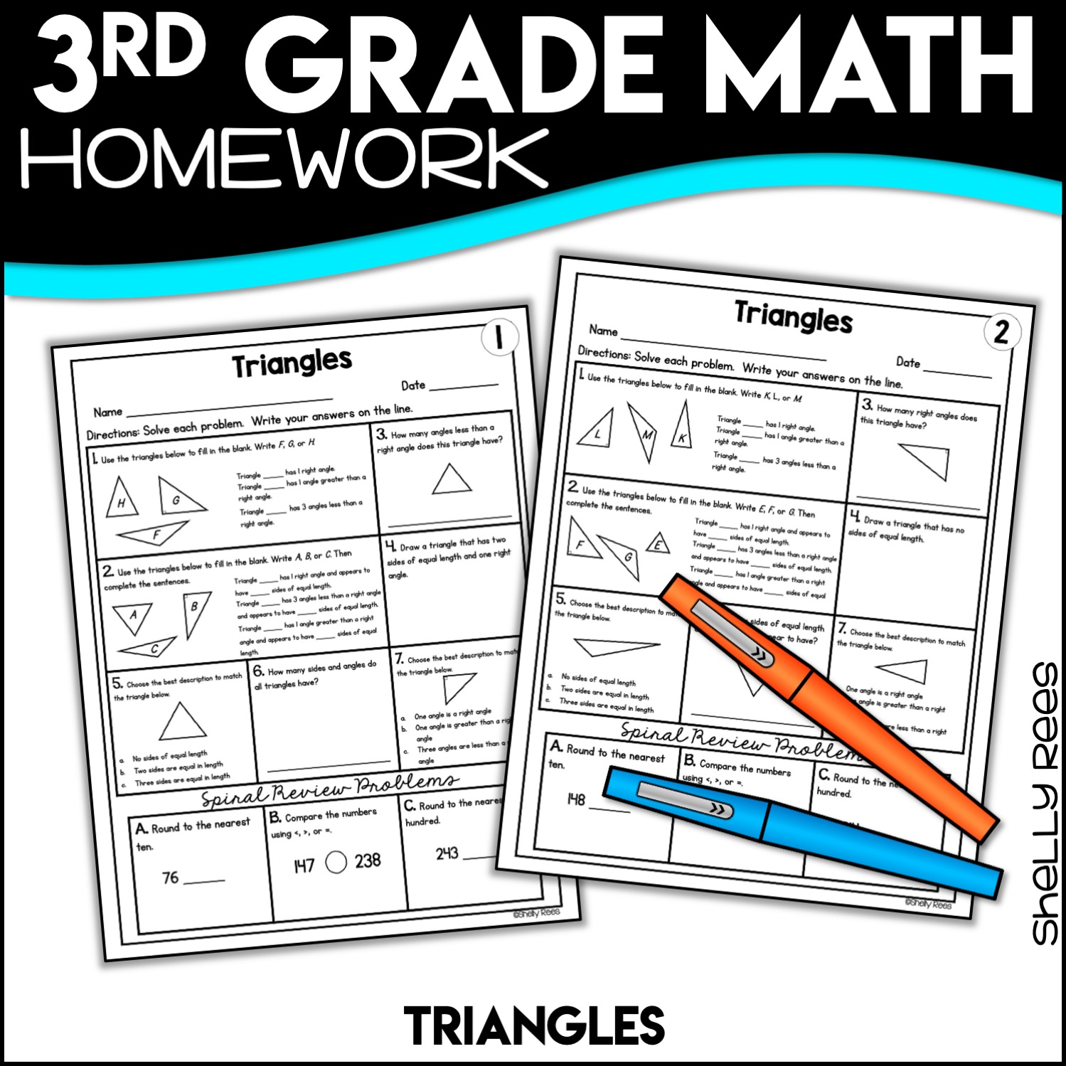 free homework for 3rd grade