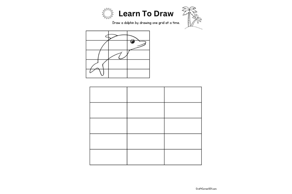 Summer Drawing Worksheets for Kids - Free Printable | Craft Corner DIY