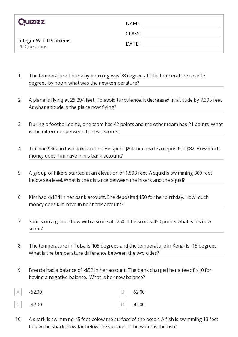 50+ Time Word Problems worksheets for 7th Grade on Quizizz | Free ...