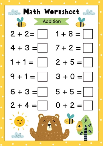 free kids worksheet