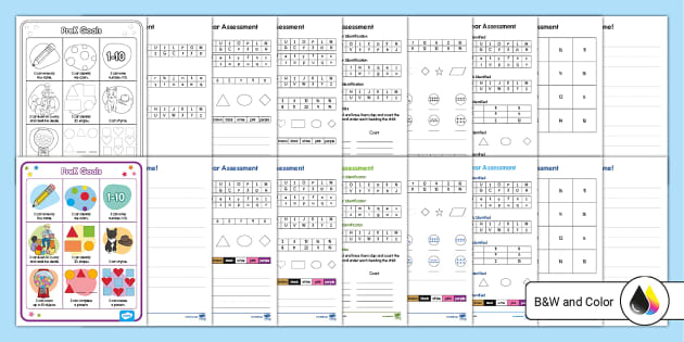 free kindergarten assessment forms
