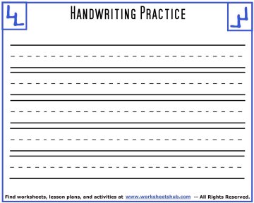 free kindergarten handwriting worksheet