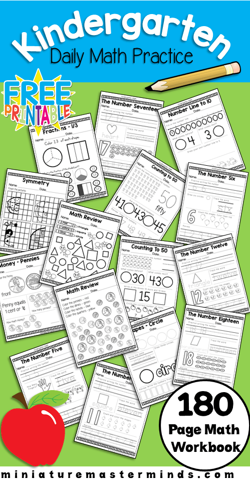free kindergarten math worksheet pdf