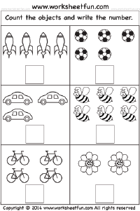 free kindergarten number worksheet