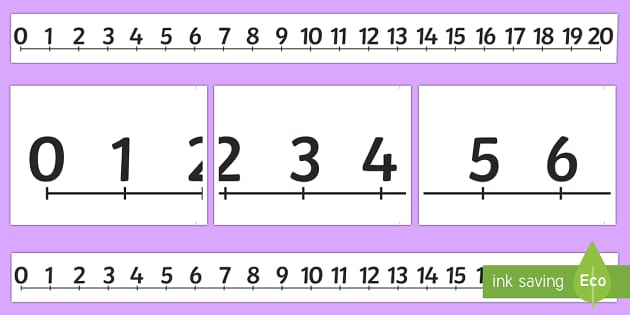 free large printable number line