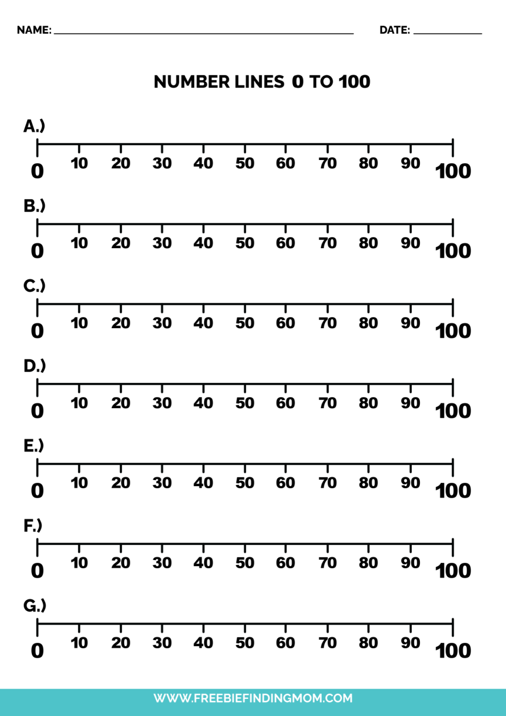 free-printable-number-line-to-100-pdfs-freebie-finding-mom-worksheets-library for Free Printable Number Line 1 100 Free Printable Number Line to 100 PDFs - Freebie Finding Mom - Worksheets Library for Free Printable Number Line 1 100